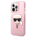 Kryt Karl Lagerfeld CHOUPETTE HEAD Glitter pro iPhone 13 Pro Max - rů