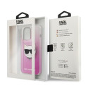 Kryt Karl Lagerfeld CHOUPETTE HEAD iPhone 13 Pro Max - růžový
