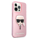 Kryt Karl Lagerfeld CHOUPETTE HEAD Glitter pro iPhone 13 Pro Max - rů
