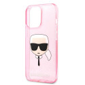 Kryt Karl Lagerfeld CHOUPETTE HEAD Glitter pro iPhone 13 Pro Max - rů