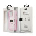 Kryt Karl Lagerfeld CHOUPETTE HEAD Glitter pro iPhone 13 Pro Max - rů