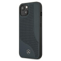Pouzdro Mercedes Perforated Area pro iPhone 13 mini - námořnicky mod