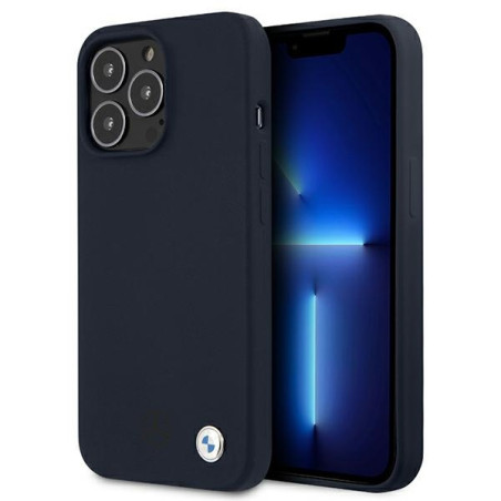 Kryt BMW Silicone Signature iPhone 13 Pro/13 6,1" - navy