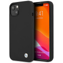 Kryt BMW Silicone Signature pro iPhone 13 – černý