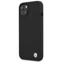 Kryt BMW Silicone Signature pro iPhone 13 – černý