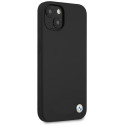 Kryt BMW Silicone Signature pro iPhone 13 – černý