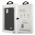 Kryt BMW Silicone Signature pro iPhone 13 – černý