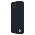 Kryt BMW Silicone Signature pro iPhone 13 mini – navy blue