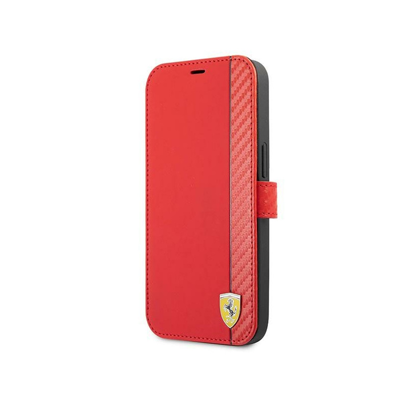 Kryt Ferrari On Track - Stripe pro iPhone 13 mini - červená