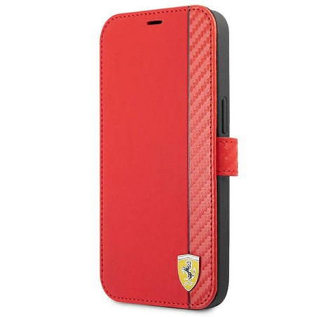 Kryt Ferrari On Track - Stripe pro iPhone 13 mini červená