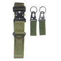 AG PREMIUM Tactical opasek 94-108cm s ocelovou rychloupínací přezkou, khaki zelený