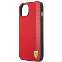 Kryt Ferrari On Track STRIPE iPhone 13 mini - červená