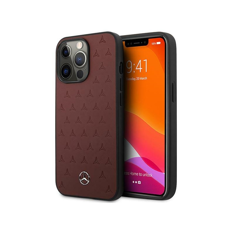 Kryt Mercedes MEHCP13LPSQRE pro iPhone 13 Pro/13 6,1" - červený
