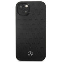 Kryt Mercedes Leather Stars Pattern iPhone 13 mini černý