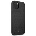 Kryt Mercedes Leather Stars Pattern iPhone 13 mini černý