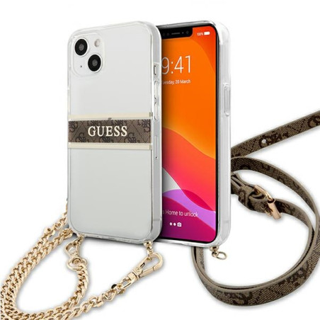 Kryt Guess GUHCP13SKC4GBGO iPhone 13 mini - transparent