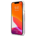 Kryt Guess 4G Big Liquid Glitter pro iPhone 13 Pro Max - růžová