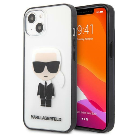 Kryt Karl Lagerfeld IKONIK Karl iPhone 13 mini transparentní