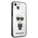 Kryt Karl Lagerfeld IKONIK Karl iPhone 13 mini transparentní