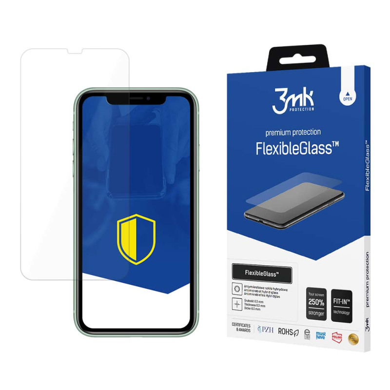 Ochranné sklo 3mk FLEXIBLEGLASS™ pro iPhone 11 - transparentní