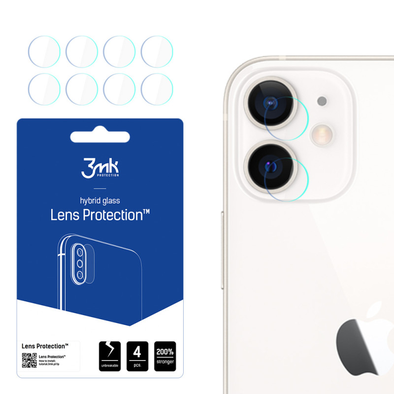 Ochranné sklo 3mk LENS PROTECTION™ pro iPhone 12 - transparentní