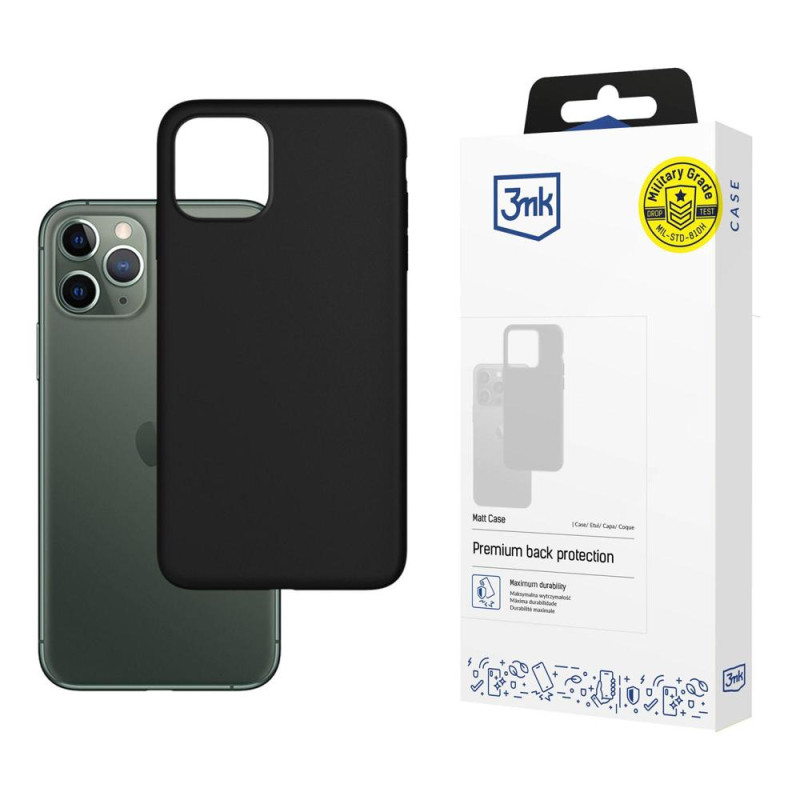 Kryt 3mk Matt Case pro iPhone 12/12 Pro - black