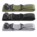 AG PREMIUM Tactical opasek 94-108cm s ocelovou rychloupínací přezkou, khaki zelený