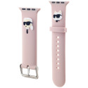 Řemínek Karl Lagerfeld 3D Rubber Heads pro Apple Watch - růžový