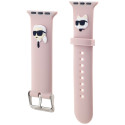Řemínek Karl Lagerfeld 3D Rubber pro Apple Watch 38/40/41mm - pink