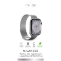 Řemínek Puro MILANESE pro Apple Watch 42–49 mm stříbrný