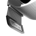 Řemínek Puro MILANESE pro Apple Watch 42–49 mm stříbrný