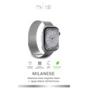 Řemínek Puro MILANESE pro Apple Watch 38/40/41 mm - stříbrná