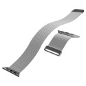 Řemínek Puro MILANESE pro Apple Watch 38/40/41 mm - stříbrná
