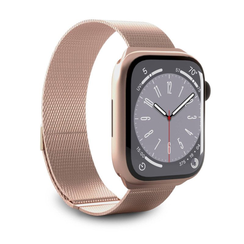 Řemínek Puro Milanese pro Apple Watch 38/40/41 mm - růžová