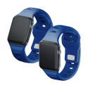 Řemínek 3mk PROTECTION pro Apple Watch 38/40/41 mm - modrý