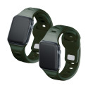 Řemínek 3mk SILICONE pro Apple Watch 38/40/41 mm – green