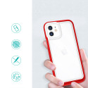 Kryt Hurtel CLEAR 3 in 1 iPhone 12 - červená