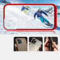 Kryt Hurtel CLEAR 3 in 1 iPhone 12 - červená