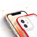 Kryt Hurtel CLEAR 3 in 1 iPhone 12 - červená