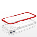 Kryt Hurtel CLEAR 3 in 1 iPhone 12 - červená