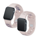 Řemínek 3mk Silicone Watch Strap pro Apple Watch - beige