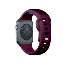Řemínek 3mk SILICONE pro Apple Watch 38/40/41 - burgundy