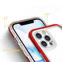 Kryt Hurtel Hybrid Armor Clear 3v1 iPhone 12 Pro - červená