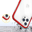 Kryt Hurtel Hybrid Armor Clear 3v1 iPhone 12 Pro - červená