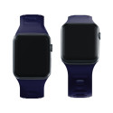 Řemínek 3mk SILICONE pro Apple Watch 38/40/41 mm - modrý