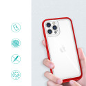 Kryt Hurtel CLEAR 3 in 1 iPhone 12 Pro Max - červená