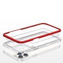 Kryt Hurtel CLEAR 3 in 1 iPhone 12 Pro Max - červená