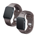 3mk SILICONE řemínek pro Apple Watch 38/40/41 mm - tmavě šedý