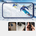 Kryt Hurtel Hybrid Armor CLEAR 3v1 iPhone 13 Pro - modrý rám