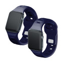 3mk SILICONE řemínek pro Apple Watch 42–49 mm modrý